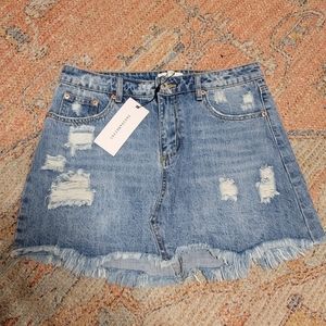 Vici Dance & Marvel Ripped Jean Skirt